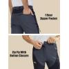 imageMAGCOMSEN Mens Winter Pants Snow Pants Fleece Lined Water Resistant 4 Zip Pockets Skiing PantsDark Grey
