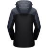 imageMAGCOMSEN Womens 3in1 Winter Coats Snow Ski Jacket Waterproof Windproof Fleece Lined Winter Jacket ParkaBlack