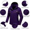 imageMAGCOMSEN Womens 3in1 Winter Coats Snow Ski Jacket Waterproof Windproof Fleece Lined Winter Jacket ParkaDark Purple