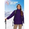 imageMAGCOMSEN Womens 3in1 Winter Coats Snow Ski Jacket Waterproof Windproof Fleece Lined Winter Jacket ParkaDark Purple