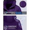 imageMAGCOMSEN Womens 3in1 Winter Coats Snow Ski Jacket Waterproof Windproof Fleece Lined Winter Jacket ParkaDark Purple