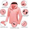 imageMAGCOMSEN Womens 3in1 Winter Coats Snow Ski Jacket Waterproof Windproof Fleece Lined Winter Jacket ParkaPink