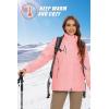 imageMAGCOMSEN Womens 3in1 Winter Coats Snow Ski Jacket Waterproof Windproof Fleece Lined Winter Jacket ParkaPink