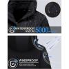imageMAGCOMSEN Womens 3in1 Winter Coats Snow Ski Jacket Waterproof Windproof Fleece Lined Winter Jacket ParkaPure Black