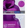 imageMAGCOMSEN Womens 3in1 Winter Coats Snow Ski Jacket Waterproof Windproof Fleece Lined Winter Jacket ParkaPurple