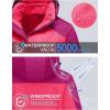 imageMAGCOMSEN Womens 3in1 Winter Coats Snow Ski Jacket Waterproof Windproof Fleece Lined Winter Jacket ParkaRose