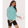 imageMAGCOMSEN Womens Quarter Zip Pullover Polar Fleece Sweatshirts Lightweight StandCollar Jacket Warm TopsGrey Green