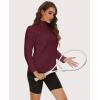 imageMAGCOMSEN Womens Quarter Zip Pullover Polar Fleece Sweatshirts Lightweight StandCollar Jacket Warm TopsWine Red