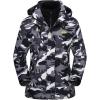 imageMAGCOMSEN Womens 3in1 Winter Coats Snow Ski Jacket Waterproof Windproof Fleece Lined Winter Jacket ParkaBlack Camo
