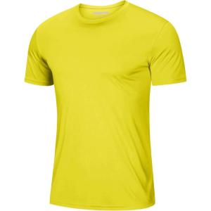imageMAGCOMSEN Mens Short Sleeve UPF 50 TShirt Quick Dry Rash Guard Athletic Running Swim Top Tee Performance Water ShirtsYellow