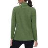 imageMAGCOMSEN Fleece Jacket Women Zip UP Lightweight Soft Polar Warm Winter Jackets for Women with Pockets Outdoor HikingArmy Green