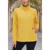 imageMAGCOMSEN Fleece Jacket Women Zip UP Lightweight Soft Polar Warm Winter Jackets for Women with Pockets Outdoor HikingGinger