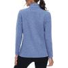 imageMAGCOMSEN Fleece Jacket Women Zip UP Lightweight Soft Polar Warm Winter Jackets for Women with Pockets Outdoor HikingGrey Blue