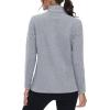 imageMAGCOMSEN Fleece Jacket Women Zip UP Lightweight Soft Polar Warm Winter Jackets for Women with Pockets Outdoor HikingLight Grey