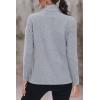 imageMAGCOMSEN Fleece Jacket Women Zip UP Lightweight Soft Polar Warm Winter Jackets for Women with Pockets Outdoor HikingLight Grey