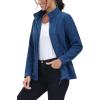 imageMAGCOMSEN Fleece Jacket Women Zip UP Lightweight Soft Polar Warm Winter Jackets for Women with Pockets Outdoor HikingMedium Blue