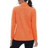 imageMAGCOMSEN Fleece Jacket Women Zip UP Lightweight Soft Polar Warm Winter Jackets for Women with Pockets Outdoor HikingOrange