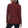 imageMAGCOMSEN Fleece Jacket Women Zip UP Lightweight Soft Polar Warm Winter Jackets for Women with Pockets Outdoor HikingWine Red