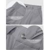 imageMAGCOMSEN Mens Hiking Pants 6 PocketsWater Resistant Ripstop Outdoor PantsLightweight Quick Dry Fishing Work PantsLight Grey