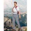 imageMAGCOMSEN Mens Hiking Pants 6 PocketsWater Resistant Ripstop Outdoor PantsLightweight Quick Dry Fishing Work PantsLight Grey
