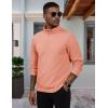 imageMAGCOMSEN Mens QuarterZip Pullover Polar Fleece Sweatshirt Stand Collar Long Sleeve Shirt for Men Thermal Winter FallApricot