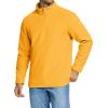 imageMAGCOMSEN Mens QuarterZip Pullover Polar Fleece Sweatshirt Stand Collar Long Sleeve Shirt for Men Thermal Winter FallGinger