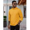 imageMAGCOMSEN Mens QuarterZip Pullover Polar Fleece Sweatshirt Stand Collar Long Sleeve Shirt for Men Thermal Winter FallGinger
