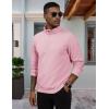 imageMAGCOMSEN Mens QuarterZip Pullover Polar Fleece Sweatshirt Stand Collar Long Sleeve Shirt for Men Thermal Winter FallPink