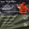 imageMAGCOMSEN Mens Winter Coats Ski Snow Rain Jackets Water Resistant with Hood Warm Fleece Parka Hiking Fishing WorkArmy Green