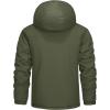 imageMAGCOMSEN Mens Winter Coats Ski Snow Rain Jackets Water Resistant with Hood Warm Fleece Parka Hiking Fishing WorkArmy Green