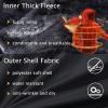 imageMAGCOMSEN Mens Winter Coats Ski Snow Rain Jackets Water Resistant with Hood Warm Fleece Parka Hiking Fishing WorkBlack