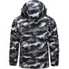 imageMAGCOMSEN Mens Winter Coats Ski Snow Rain Jackets Water Resistant with Hood Warm Fleece Parka Hiking Fishing WorkBlack Camo