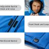 imageMAGCOMSEN Mens Winter Coats Ski Snow Rain Jackets Water Resistant with Hood Warm Fleece Parka Hiking Fishing WorkBright Blue