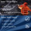 imageMAGCOMSEN Mens Winter Coats Ski Snow Rain Jackets Water Resistant with Hood Warm Fleece Parka Hiking Fishing WorkDenim Blue