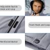 imageMAGCOMSEN Mens Winter Coats Ski Snow Rain Jackets Water Resistant with Hood Warm Fleece Parka Hiking Fishing WorkLight Grey