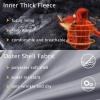 imageMAGCOMSEN Mens Winter Coats Ski Snow Rain Jackets Water Resistant with Hood Warm Fleece Parka Hiking Fishing WorkLight Grey