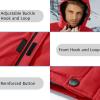 imageMAGCOMSEN Mens Winter Coats Ski Snow Rain Jackets Water Resistant with Hood Warm Fleece Parka Hiking Fishing WorkRed