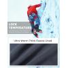 imageMAGCOMSEN Mens Winter Pants Fleece Lined Ski Snow Pants Water Resistant 4 Zip Pockets Outdoor PantsDark Fluorescent Green