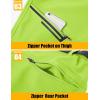 imageMAGCOMSEN Mens Winter Pants Fleece Lined Ski Snow Pants Water Resistant 4 Zip Pockets Outdoor PantsFluorescence Green