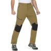 imageMAGCOMSEN Mens Winter Pants Fleece Lined Ski Snow Pants Water Resistant 4 Zip Pockets Outdoor PantsLight Brown