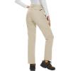 imageMAGCOMSEN Womens Fleece Lined Waterproof Insulated Softshell Pants Outdoor Snow Ski Pants Winter Warm Hiking PantsBeige