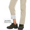 imageMAGCOMSEN Womens Fleece Lined Waterproof Insulated Softshell Pants Outdoor Snow Ski Pants Winter Warm Hiking PantsBeige