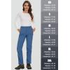 imageMAGCOMSEN Womens Fleece Lined Waterproof Insulated Softshell Pants Outdoor Snow Ski Pants Winter Warm Hiking PantsBlue