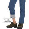 imageMAGCOMSEN Womens Fleece Lined Waterproof Insulated Softshell Pants Outdoor Snow Ski Pants Winter Warm Hiking PantsBlue Grey