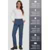 imageMAGCOMSEN Womens Fleece Lined Waterproof Insulated Softshell Pants Outdoor Snow Ski Pants Winter Warm Hiking PantsDark Blue