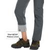 imageMAGCOMSEN Womens Fleece Lined Waterproof Insulated Softshell Pants Outdoor Snow Ski Pants Winter Warm Hiking PantsDark Grey