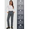 imageMAGCOMSEN Womens Fleece Lined Waterproof Insulated Softshell Pants Outdoor Snow Ski Pants Winter Warm Hiking PantsDark Grey