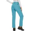 imageMAGCOMSEN Womens Fleece Lined Waterproof Insulated Softshell Pants Outdoor Snow Ski Pants Winter Warm Hiking PantsIce Blue