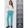 imageMAGCOMSEN Womens Fleece Lined Waterproof Insulated Softshell Pants Outdoor Snow Ski Pants Winter Warm Hiking PantsIce Blue