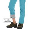 imageMAGCOMSEN Womens Fleece Lined Waterproof Insulated Softshell Pants Outdoor Snow Ski Pants Winter Warm Hiking PantsIce Blue